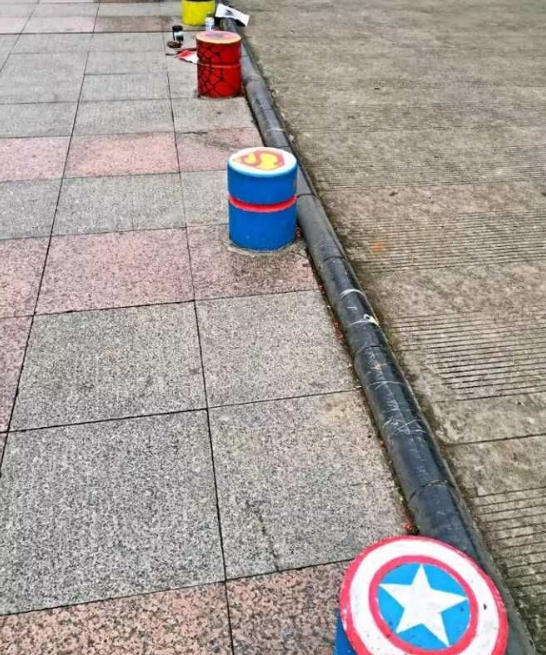 美化校园石墩后