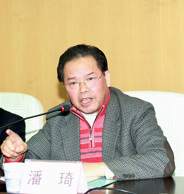 广西区党委原副书记、广西壮族自治区文联主席、广西桂学研究会会长潘琦讲话