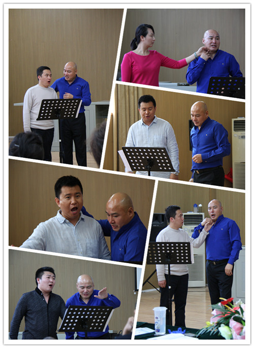 曲教授对音乐学院青年教师进行指导