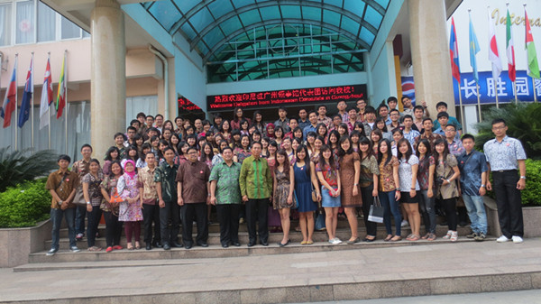 桂林各高校印尼籍留学生印尼总统选举宣讲活动合影