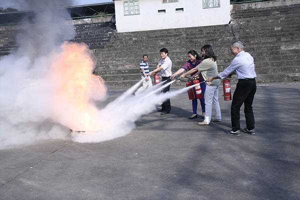 消防演习现场