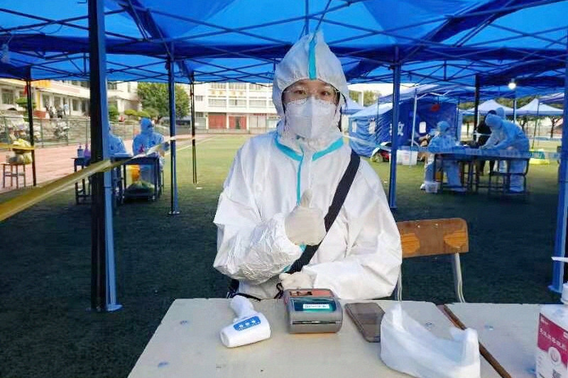 数学与统计学院团员青年在百色市积极投身疫情防控志愿服务工作