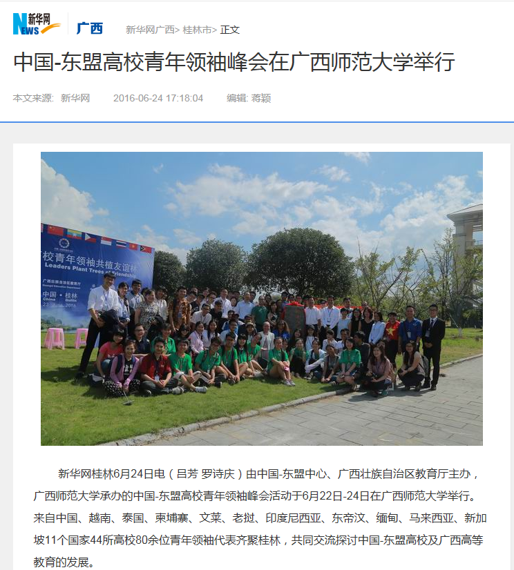 新华网报道截图