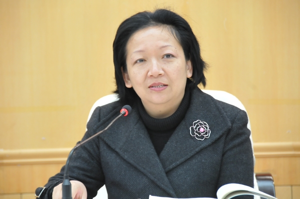 王枬书记发言，代表学校对《叠彩岁月》一书的出版发行表示祝贺