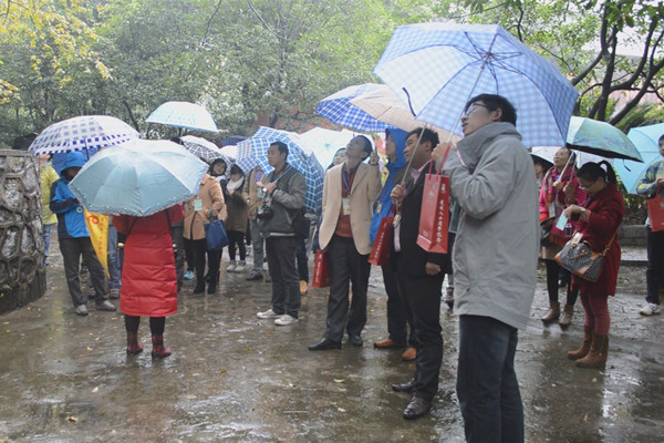 冒雨前往王城考察