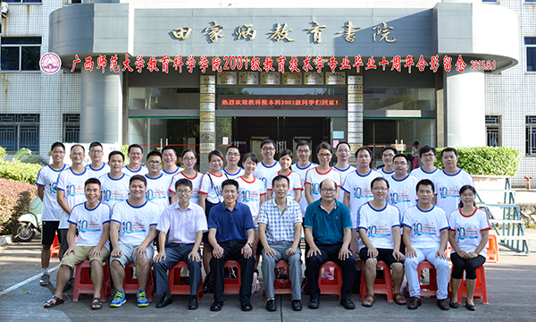 2001级教育技术学合影
