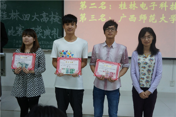 获得团体奖的同学们