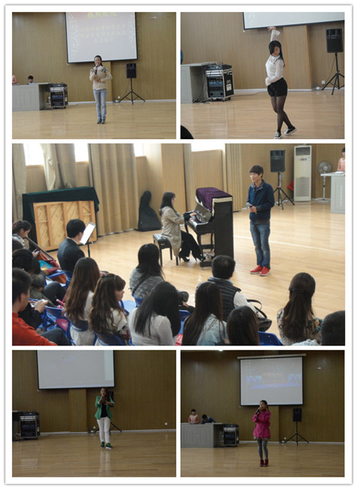 河南科技学院的同学进行表演