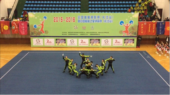 飞扬职师啦啦队比赛独特造型