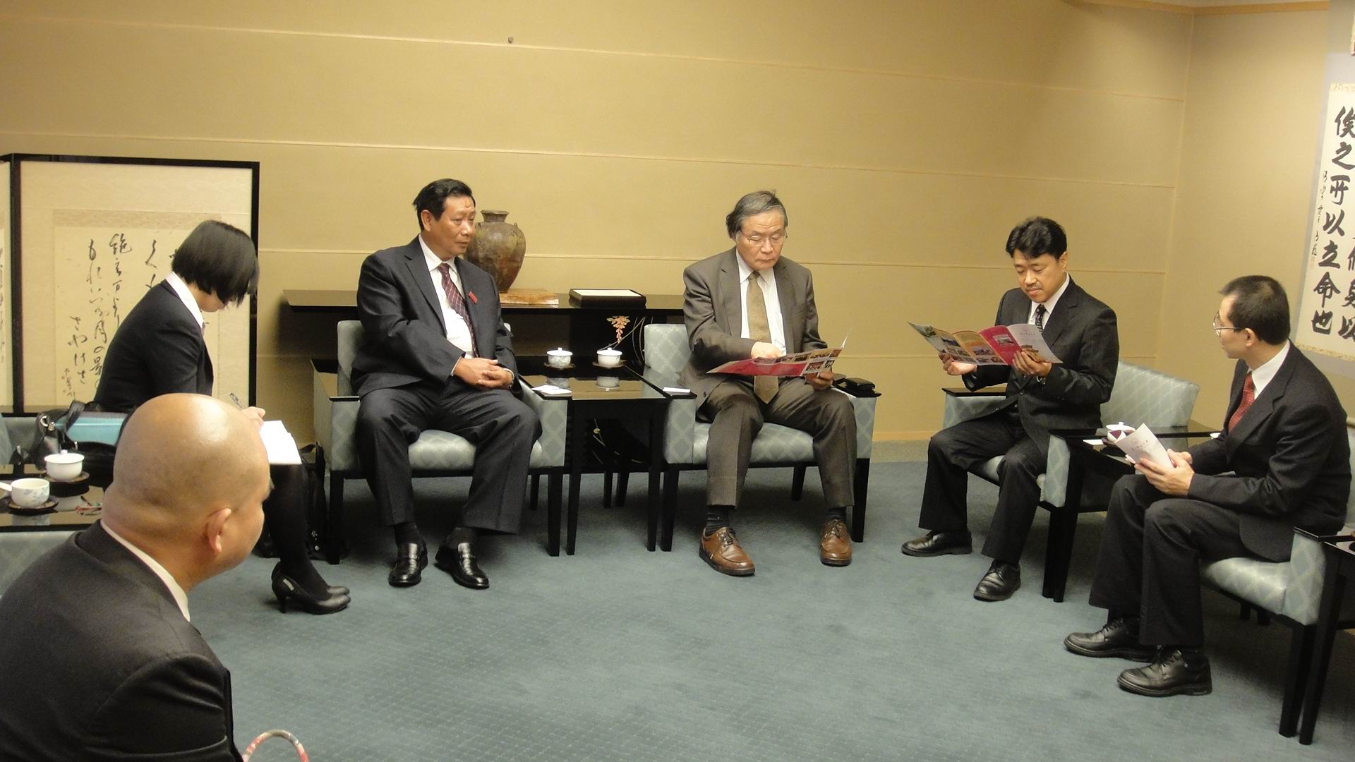 代表团在日本立命馆大学访问