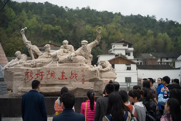 参观新圩狙击战旧址