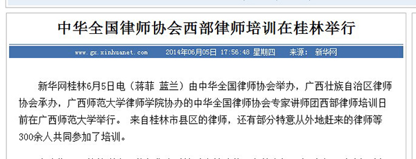 新华网报道截图