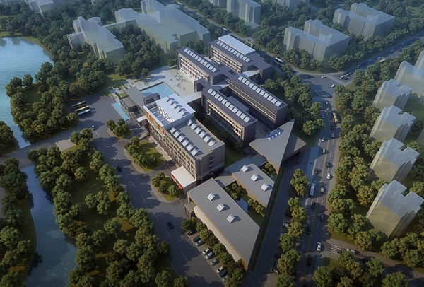 美术组团鸟瞰效果图二(雁山校区建设办供图)