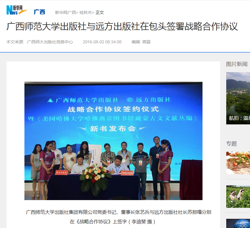 新华网报道截图