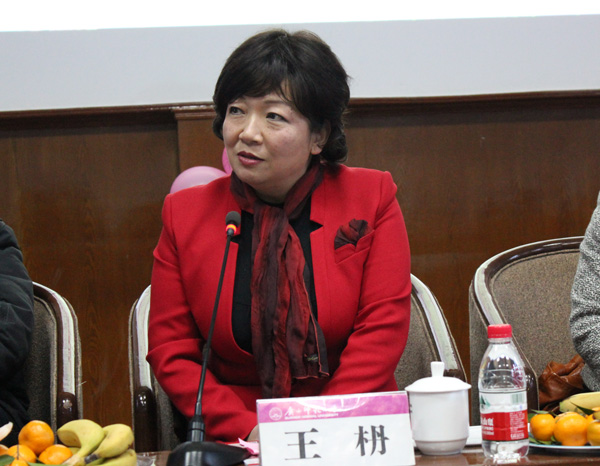 王枬书记阐述自己对于幸福的理解（大学生记者团 邹添龙 摄）