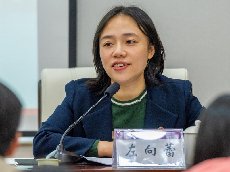 共青团广西团区委副书记左向蕾为我校青年师生作党的十九届六中全会